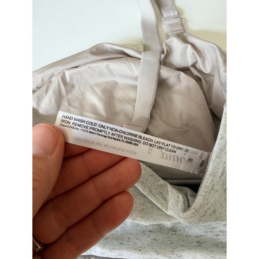 Soma Embraceable Reversible Lounge Bralette - Gray XXL - Picture 5 of 7